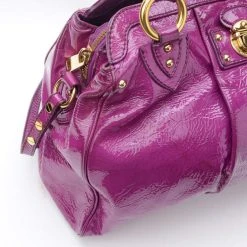 Marc Jacobs Alyona Purple Patent Leather Satchel For Women -Marc Jacobs shop luxury women marc jacobs used handbags p26451 0007