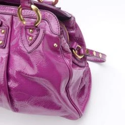 Marc Jacobs Alyona Purple Patent Leather Satchel For Women -Marc Jacobs shop luxury women marc jacobs used handbags p26451 0008