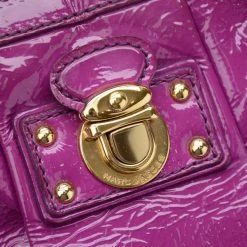 Marc Jacobs Alyona Purple Patent Leather Satchel For Women -Marc Jacobs shop luxury women marc jacobs used handbags p26451 0010