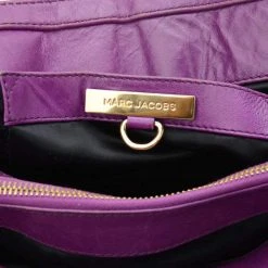 Marc Jacobs Alyona Purple Patent Leather Satchel For Women -Marc Jacobs shop luxury women marc jacobs used handbags p26451 0013