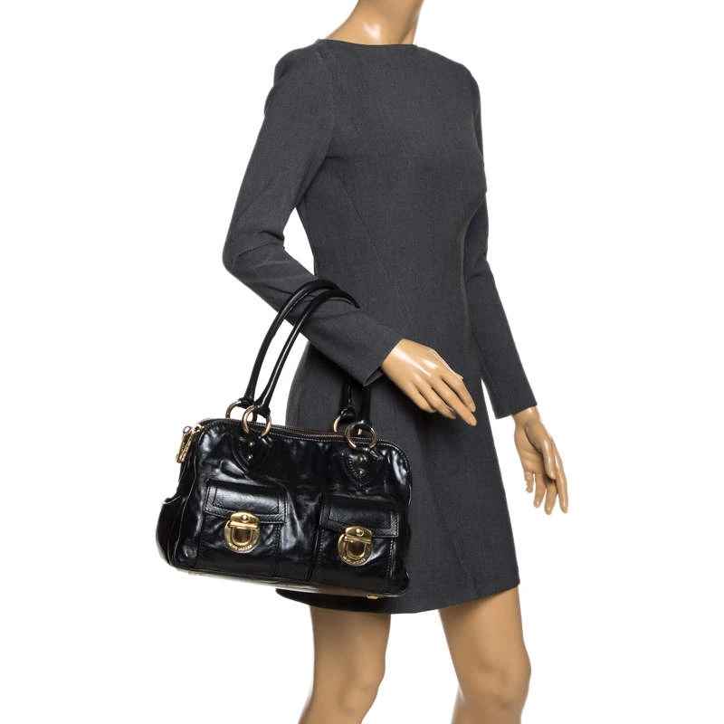 Marc Jacobs Black Leather Blake Satchel For Women 2 Marc Jacobs Black Leather Blake Satchel For Women - Image 2