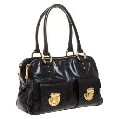 Marc Jacobs Black Leather Blake Satchel For Women 13 Marc Jacobs Black Leather Blake Satchel For Women -Marc Jacobs shop luxury women marc jacobs used handbags p264825 006