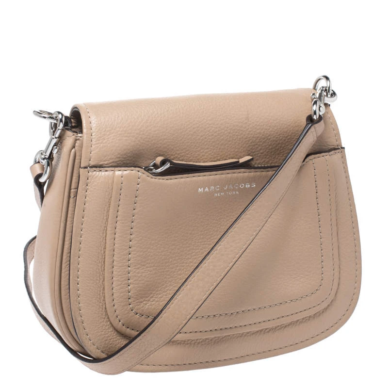 Marc Jacobs Beige Leather Crossbody Bag For Women 3 Marc Jacobs Beige Leather Crossbody Bag For Women - Image 3