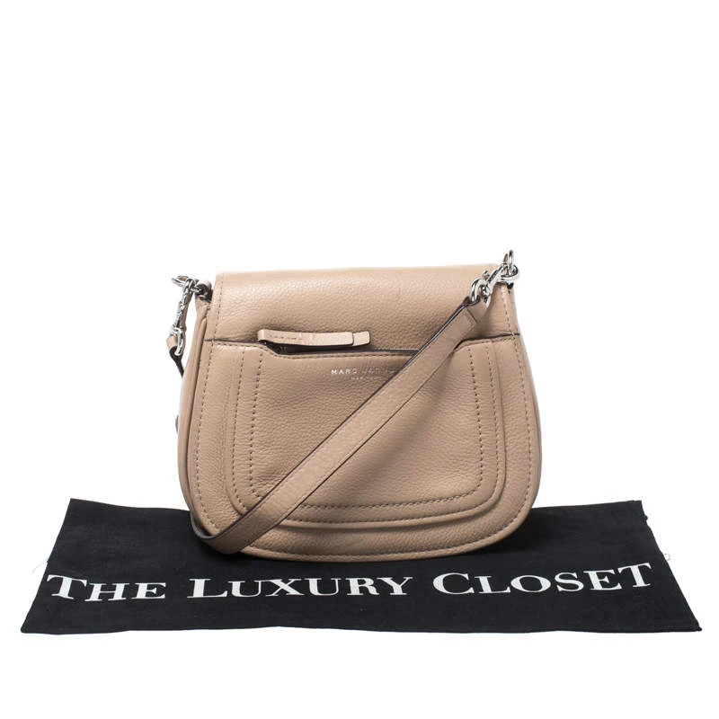 Marc Jacobs Beige Leather Crossbody Bag For Women 9 Marc Jacobs Beige Leather Crossbody Bag For Women - Image 9