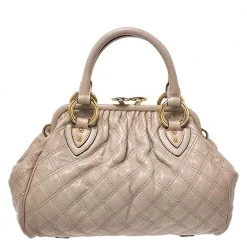 Marc Jacobs Beige Leather Mini Stam Satchel For Women -Marc Jacobs shop luxury women marc jacobs used handbags p275023 007
