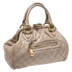 Marc Jacobs Beige Leather Mini Stam Satchel For Women -Marc Jacobs shop luxury women marc jacobs used handbags p275023 008