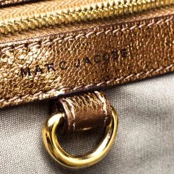 Marc Jacobs Metallic Bronze Quilted Leather Bruna Bow Satchel For Women 19 Marc Jacobs Metallic Bronze Quilted Leather Bruna Bow Satchel For Women -Marc Jacobs shop luxury women marc jacobs used handbags p277513 002