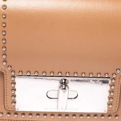 Marc Jacobs Beige Studded Leather Small Mischief Shoulder Bag For Women -Marc Jacobs shop luxury women marc jacobs used handbags p280637 008