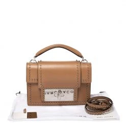 Marc Jacobs Beige Studded Leather Small Mischief Shoulder Bag For Women -Marc Jacobs shop luxury women marc jacobs used handbags p280637 010