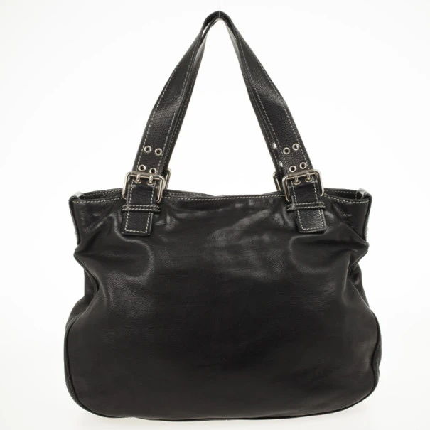 Marc Jacobs Black Leather Stella Tote For Women 4 Marc Jacobs Black Leather Stella Tote For Women - Image 4