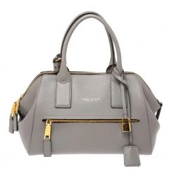 Marc Jacobs Grey Leather Medium Incognito II Satchel For Women