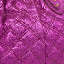 Marc Jacobs Metallic Leather Stam Bag For Women -Marc Jacobs shop luxury women marc jacobs used handbags p29458 009