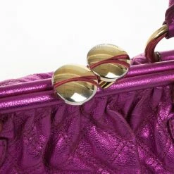 Marc Jacobs Metallic Leather Stam Bag For Women -Marc Jacobs shop luxury women marc jacobs used handbags p29458 014