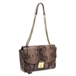 Marc Jacobs Grey/Beige Python Polly Shoulder Bag For Women 13 Marc Jacobs Grey/Beige Python Polly Shoulder Bag For Women -Marc Jacobs shop luxury women marc jacobs used handbags p312142 002