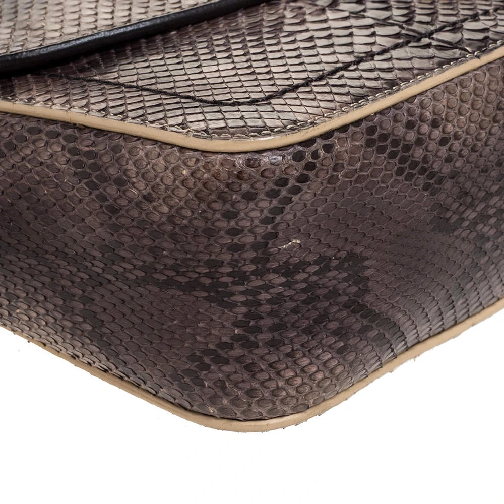 Marc Jacobs Grey/Beige Python Polly Shoulder Bag For Women 10 Marc Jacobs Grey/Beige Python Polly Shoulder Bag For Women - Image 10