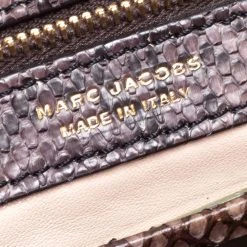 Marc Jacobs Grey/Beige Python Polly Shoulder Bag For Women 18 Marc Jacobs Grey/Beige Python Polly Shoulder Bag For Women -Marc Jacobs shop luxury women marc jacobs used handbags p312142 008