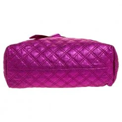 Marc Jacobs Metallic Pink Quilted Leather Satchel For Women -Marc Jacobs shop luxury women marc jacobs used handbags p314731 001