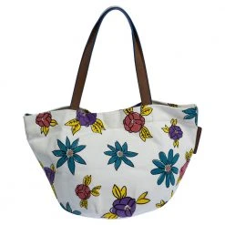 Marc Jacobs White Printed Canvas And Leather Tote For Women 12 Marc Jacobs White Printed Canvas And Leather Tote For Women -Marc Jacobs shop luxury women marc jacobs used handbags p318107 006