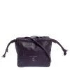 Marc Jacobs Purple Leather Drawstring Shoulder Bag For Women