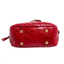 Marc Jacobs Red Quilted Patent Leather Pushlock Satchel For Women 16 Marc Jacobs Red Quilted Patent Leather Pushlock Satchel For Women -Marc Jacobs shop luxury women marc jacobs used handbags p330394 012
