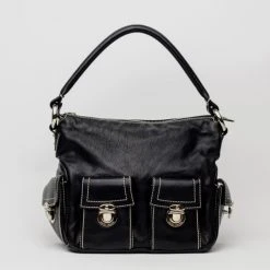 Marc Jacobs Black Leather Multipocket Hobo For Women