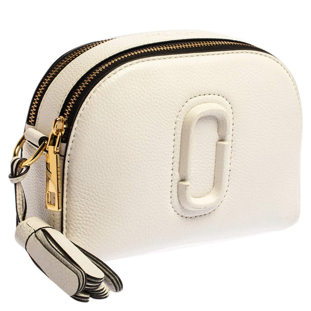 Marc Jacobs White Leather Small Shutter Camera Shoulder Bag For Women 3 Marc Jacobs White Leather Small Shutter Camera Shoulder Bag For Women - Image 3