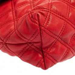 Marc Jacobs Red Quilted Leather Flap Shoulder Bag For Women -Marc Jacobs shop luxury women marc jacobs used handbags p350453 008