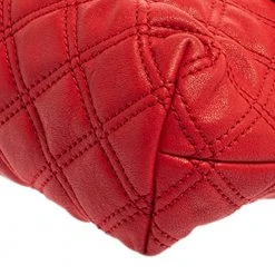 Marc Jacobs Red Quilted Leather Flap Shoulder Bag For Women -Marc Jacobs shop luxury women marc jacobs used handbags p350453 009