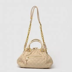 Marc Jacobs Cream Stam Satchel For Women