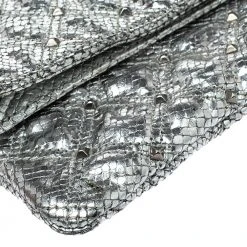 Marc Jacobs Silver Snake Effec Leather Foldover Clutch For Women -Marc Jacobs shop luxury women marc jacobs used handbags p354571 004