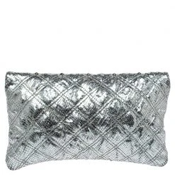 Marc Jacobs Silver Snake Effec Leather Foldover Clutch For Women -Marc Jacobs shop luxury women marc jacobs used handbags p354571 008