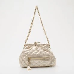 Marc Jacobs Metallic Pale Gold Little Stam For Women