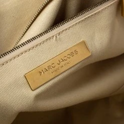 Marc Jacobs Beige Quilted Leather East West Stam Satchel For Women -Marc Jacobs shop luxury women marc jacobs used handbags p355917 006