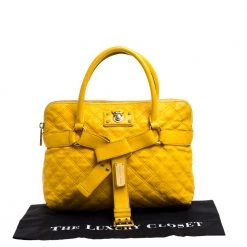 Marc Jacobs Mustard Quilted Leather Alina Satchel For Women -Marc Jacobs shop luxury women marc jacobs used handbags p361623 002