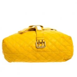 Marc Jacobs Mustard Quilted Leather Alina Satchel For Women -Marc Jacobs shop luxury women marc jacobs used handbags p361623 009