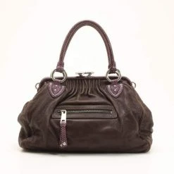 Marc Jacobs Brown And Purple Python Trim Stam For Women