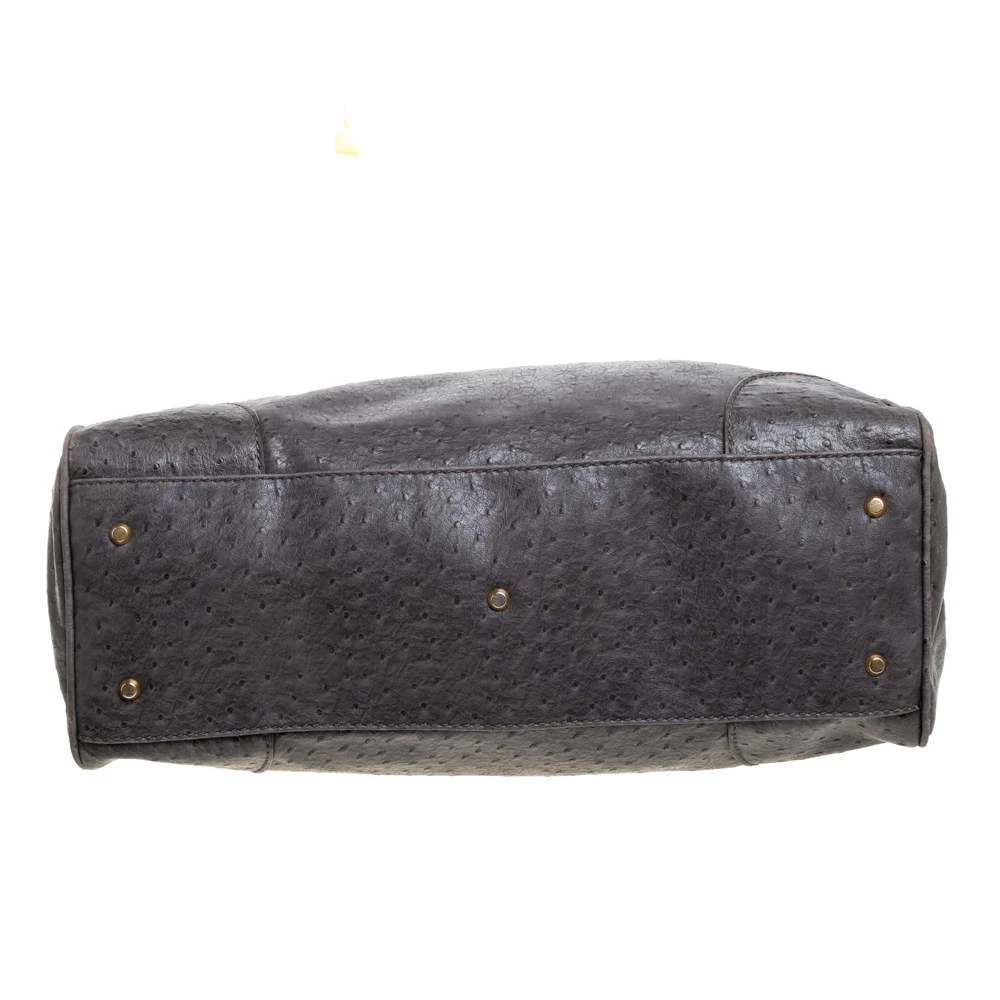 Marc By Marc Jacobs Grey Ostrich Embossed Leather Ozzie Square Lucy Tote For Women 7 Marc By Marc Jacobs Grey Ostrich Embossed Leather Ozzie Square Lucy Tote For Women - Image 7