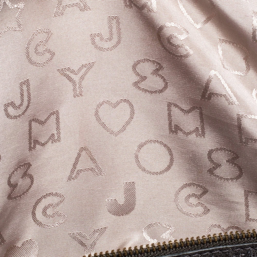 Marc By Marc Jacobs Grey Ostrich Embossed Leather Ozzie Square Lucy Tote For Women 9 Marc By Marc Jacobs Grey Ostrich Embossed Leather Ozzie Square Lucy Tote For Women - Image 9