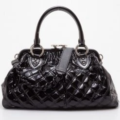 Marc Jacobs Black Patent 'Polished' Stam For Women 14 Marc Jacobs Black Patent 'Polished' Stam For Women -Marc Jacobs shop luxury women marc jacobs used handbags p37767 004