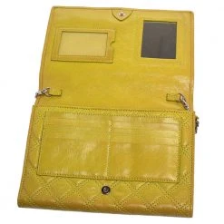 Marc Jacobs Lime Quilted Leather Flap Chain Clutch For Women 18 Marc Jacobs Lime Quilted Leather Flap Chain Clutch For Women -Marc Jacobs shop luxury women marc jacobs used handbags p380971 002