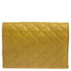 Marc Jacobs Lime Quilted Leather Flap Chain Clutch For Women 15 Marc Jacobs Lime Quilted Leather Flap Chain Clutch For Women -Marc Jacobs shop luxury women marc jacobs used handbags p380971 007