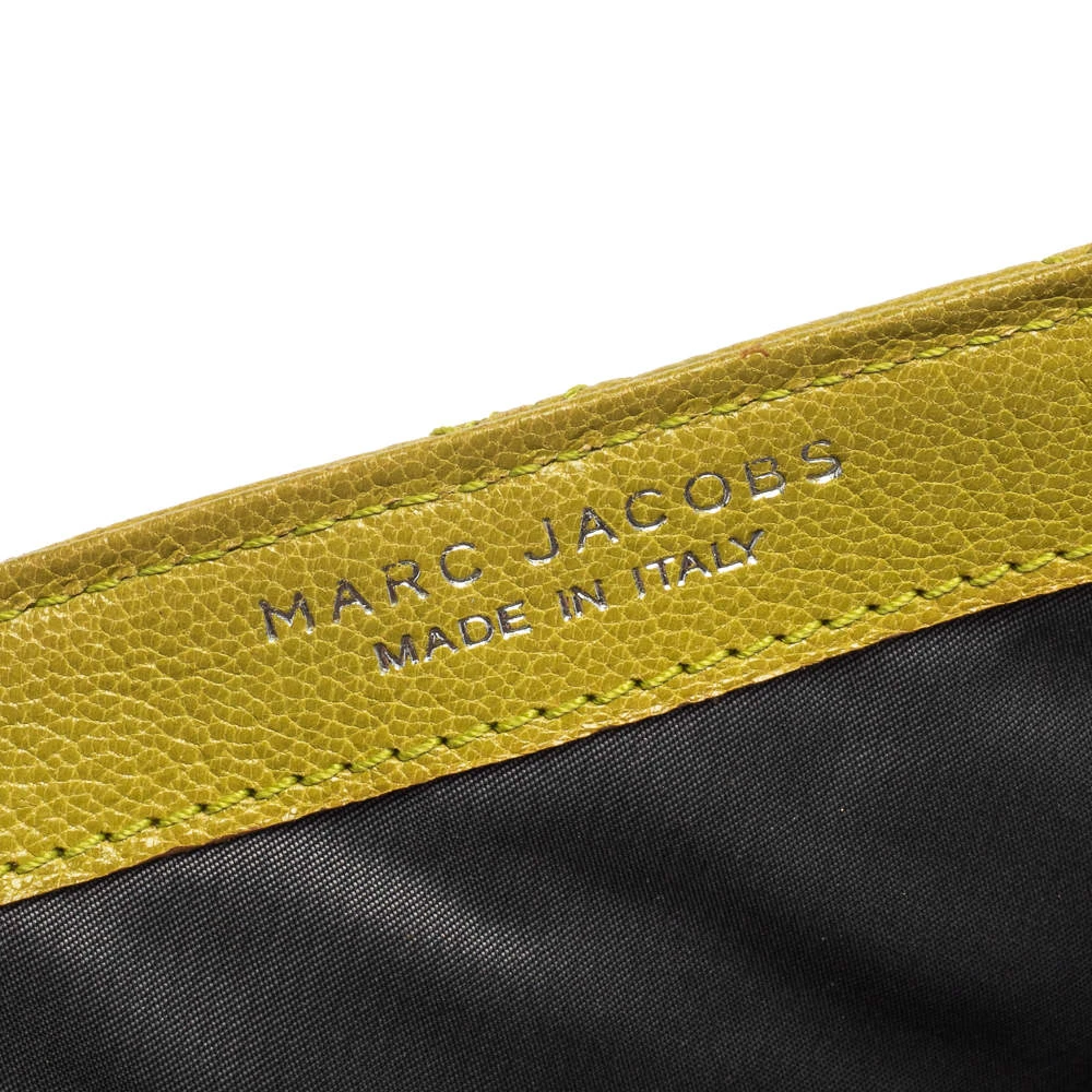 Marc Jacobs Lime Quilted Leather Flap Chain Clutch For Women 9 Marc Jacobs Lime Quilted Leather Flap Chain Clutch For Women - Image 9