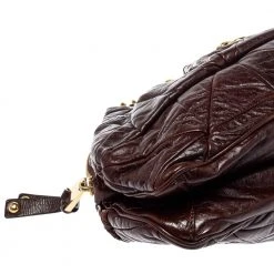 Marc Jacobs Dark Brown Quilted Leather Capra Satchel For Women 21 Marc Jacobs Dark Brown Quilted Leather Capra Satchel For Women -Marc Jacobs shop luxury women marc jacobs used handbags p383925 010