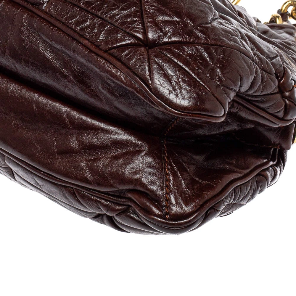 Marc Jacobs Dark Brown Quilted Leather Capra Satchel For Women 10 Marc Jacobs Dark Brown Quilted Leather Capra Satchel For Women - Image 10