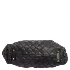Marc Jacobs Dark Grey Quilted Leather Stam Satchel For Women 17 Marc Jacobs Dark Grey Quilted Leather Stam Satchel For Women -Marc Jacobs shop luxury women marc jacobs used handbags p386892 005