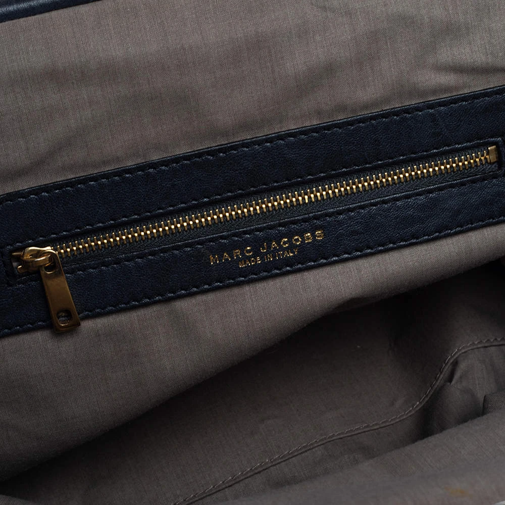 Marc Jacobs Dark Grey Quilted Leather Stam Satchel For Women 9 Marc Jacobs Dark Grey Quilted Leather Stam Satchel For Women - Image 9