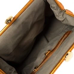 Marc Jacobs Metallic Orange Quilted Leather Stam Satchel For Women -Marc Jacobs shop luxury women marc jacobs used handbags p386895 004