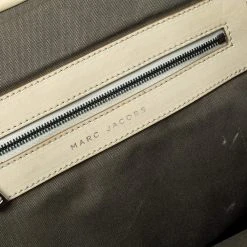 Marc Jacobs Beige Quilted Snakeskin Effect Leather Stam Satchel For Women -Marc Jacobs shop luxury women marc jacobs used handbags p387151 006