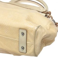 Marc Jacobs Beige Quilted Snakeskin Effect Leather Stam Satchel For Women -Marc Jacobs shop luxury women marc jacobs used handbags p387151 010