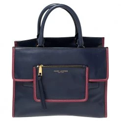 Marc Jacobs Blue Leather Madison Tote For Women